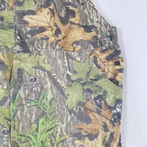 Mossy Oak Fieldstaff Camo Overalls Mens 46x30 Green Brown Hunting Outdoor - Picture 5 of 13